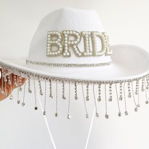 BRIDE cow girl hat